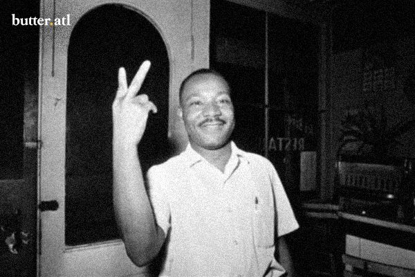 Dr. King peace sign