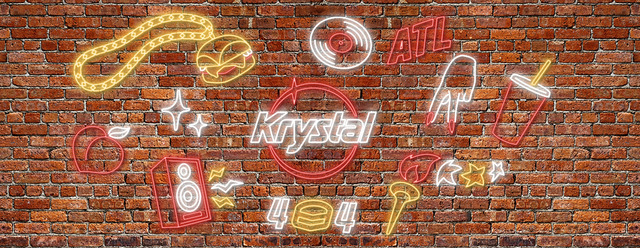 Krystal x Butter neon wall rendering